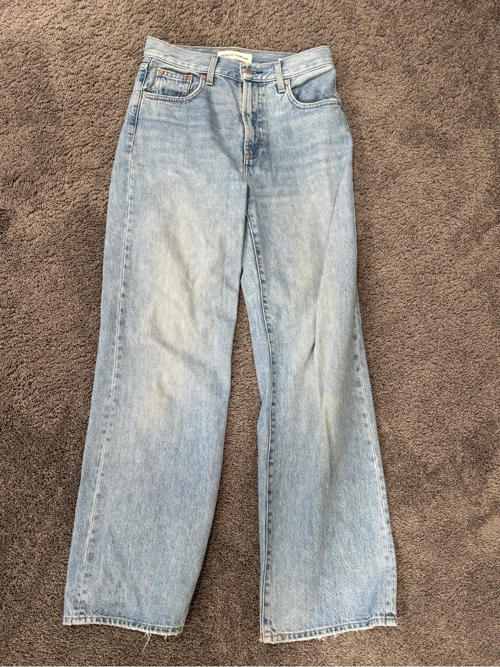 Denim Forum Light Blue Boyfriend Jeans - Picture 2 of 5